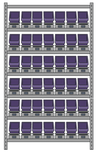 Secure Vending Solutions - Secure Scales 48 Bin Vending Machine